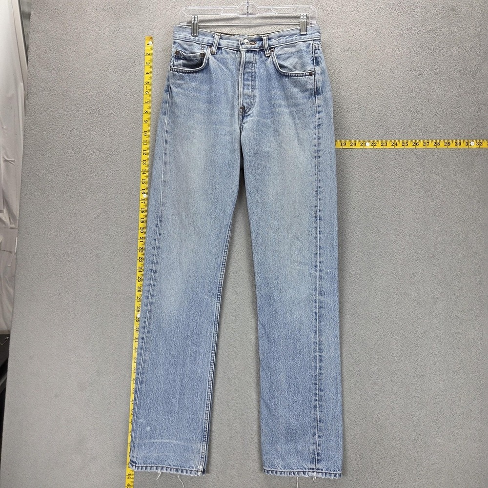 Vintage Levi's 501 Jeans Womens Blue Regular Straight Button Fly USA Fits 28x32